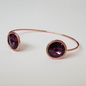 Ted Baker Rose Gold PLUM Revenna Rivoli Crystal Cuff